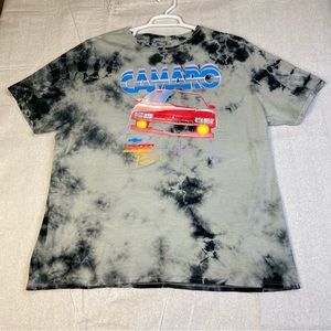 Gm Chevy CAMARO Z28 Racing retro tie dye muscle car short sleeve tee t-shirt EUC